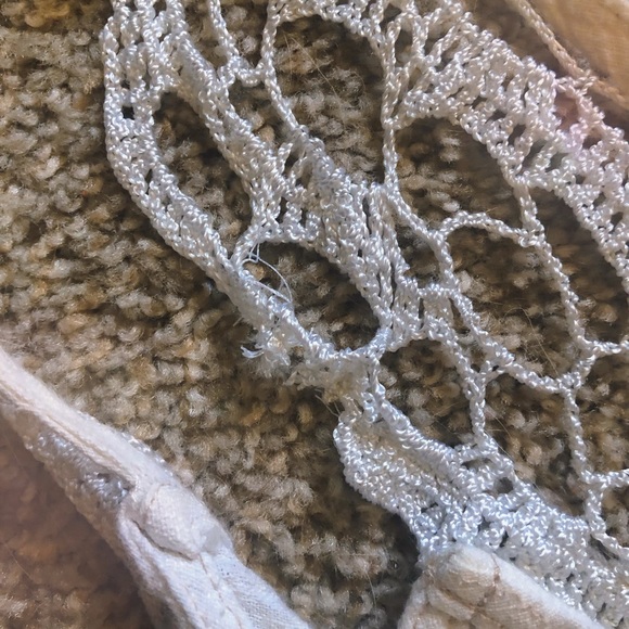 Free People White Crochet Tank Romper Size XS - Picture 2 of 6